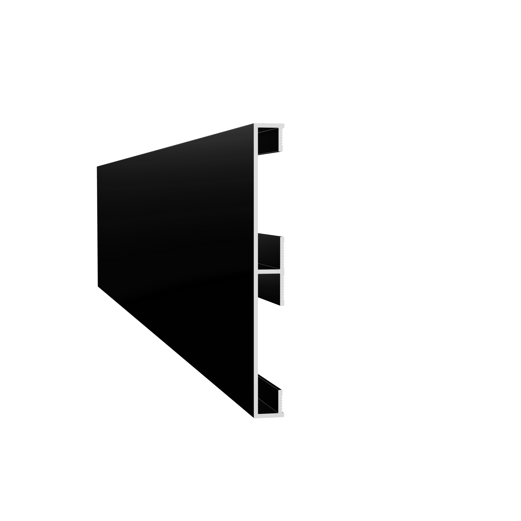 Плинтус/вставка прямоугольный 85мм (черный)