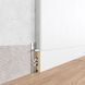 Aluminium flush-mounted skirting board 60mm (black)