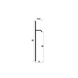 Aluminium flush-mounted skirting board 60mm (black)