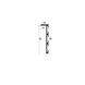 Aluminium flush-mounted skirting board 53mm (mill finish)