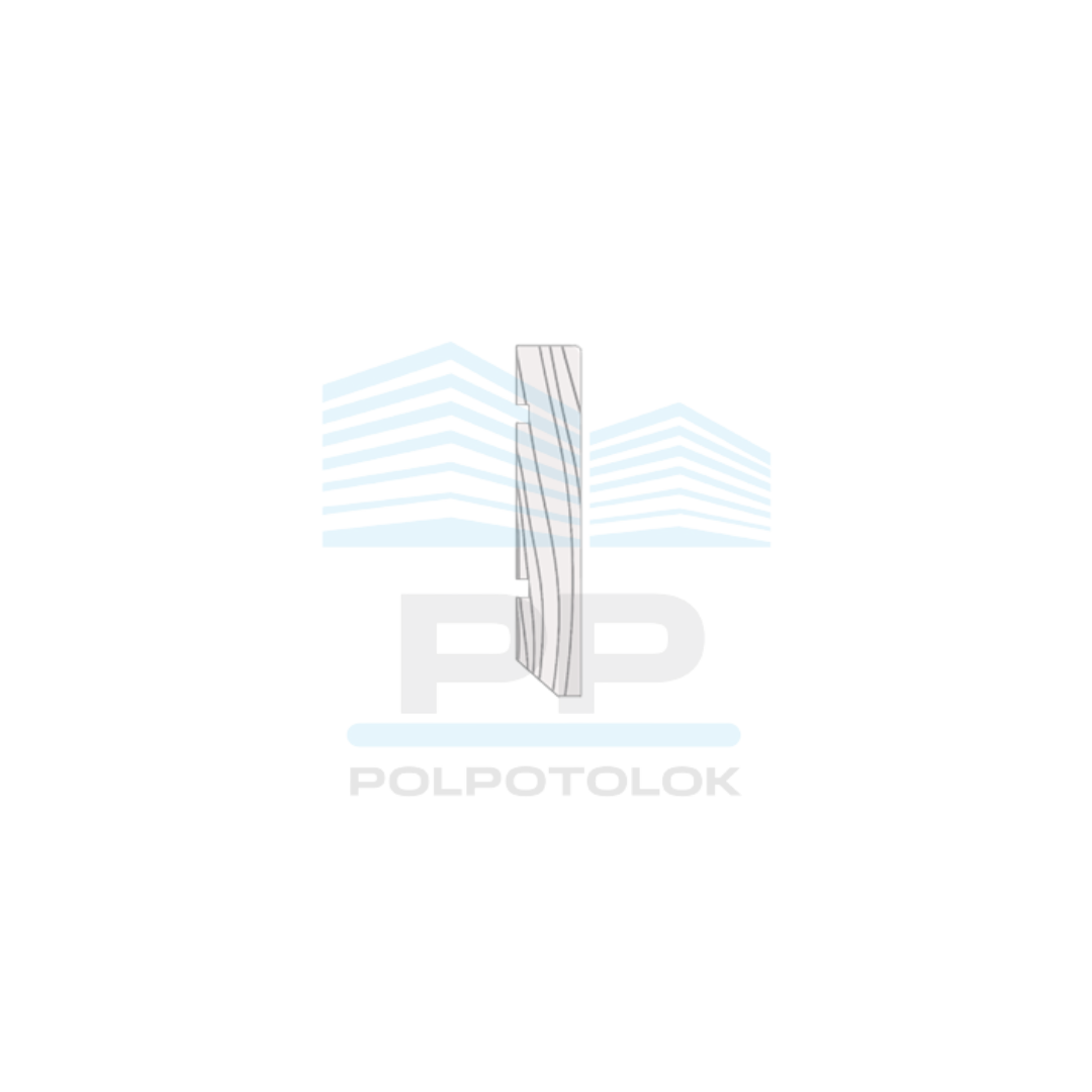 Плінтус-вставка МДФ грунт (під фарбування) 60х10х2070