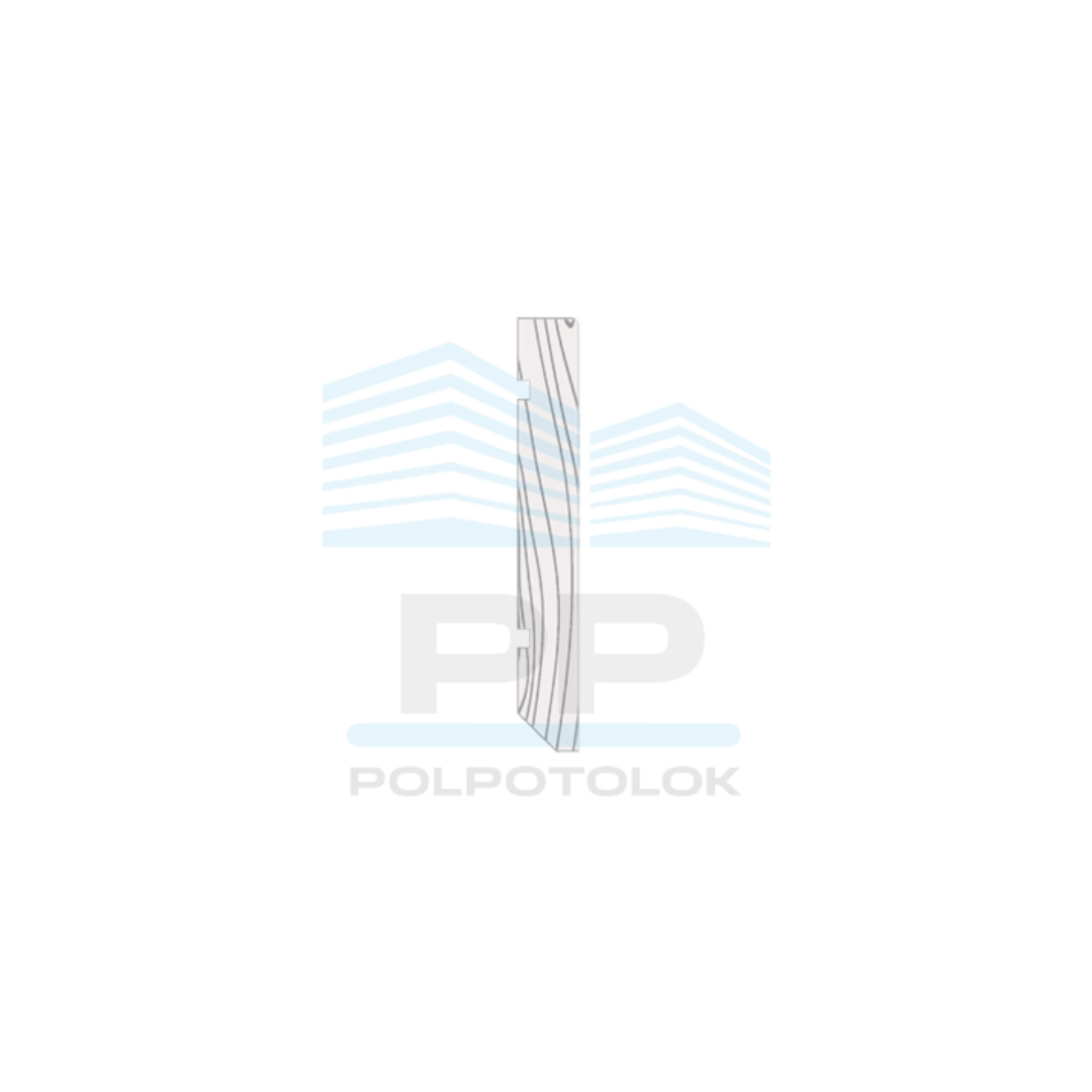 Плінтус-вставка МДФ грунт (під фарбування) 70х10х2070