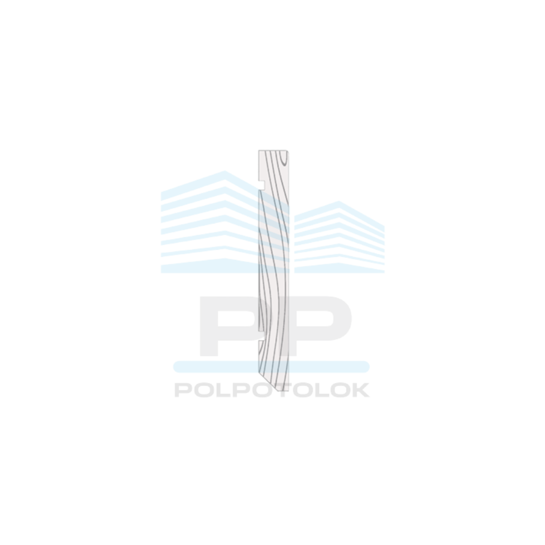Плінтус-вставка МДФ грунт (під фарбування) 80х10х2070