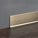 Italian Aluminum Skirting Board Progress Profiles BTTS Satin Titanium 60 mm