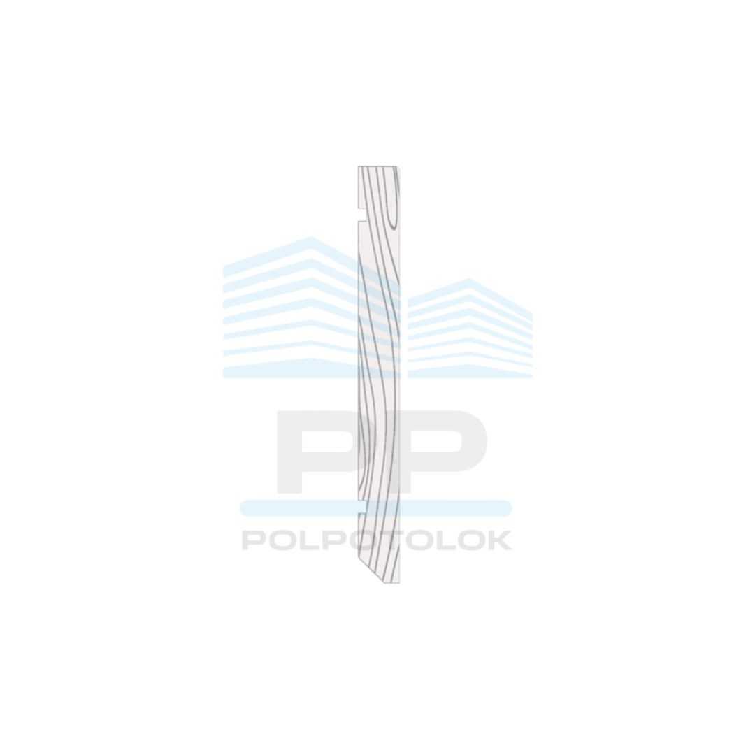 Плинтус-вставка МДФ грунт (под покраску) 100х10х2070