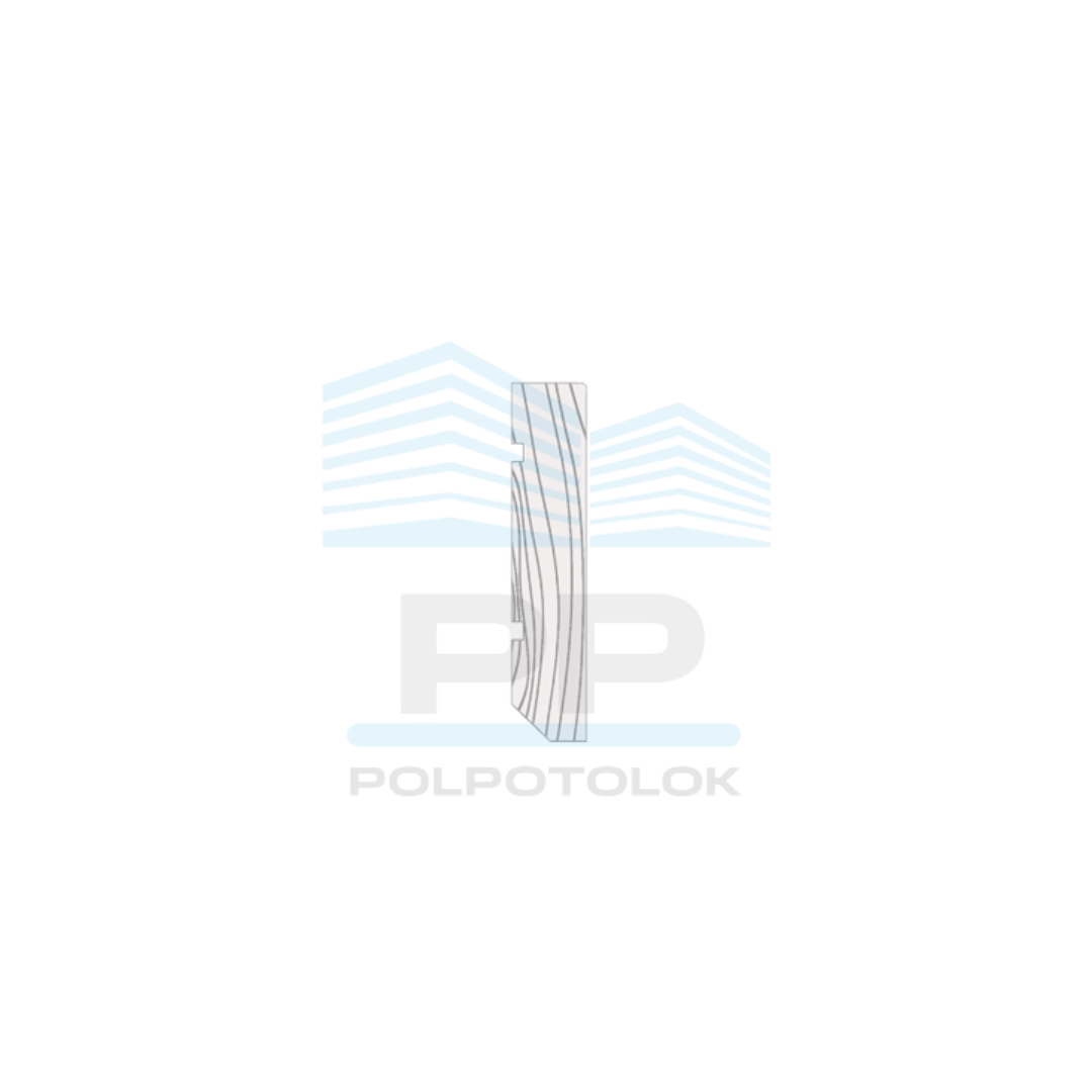 Плінтус-вставка МДФ грунт (під фарбування) 70х13х2070