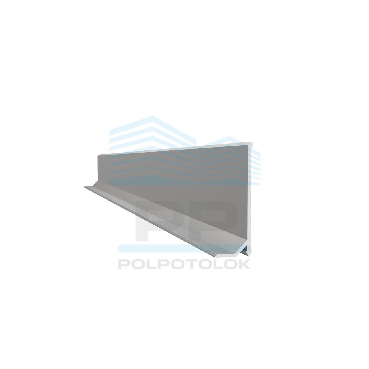 Aluminium skirting board 38mm "Arrow" series