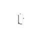 Aluminium skirting board 38mm "Arrow" series
