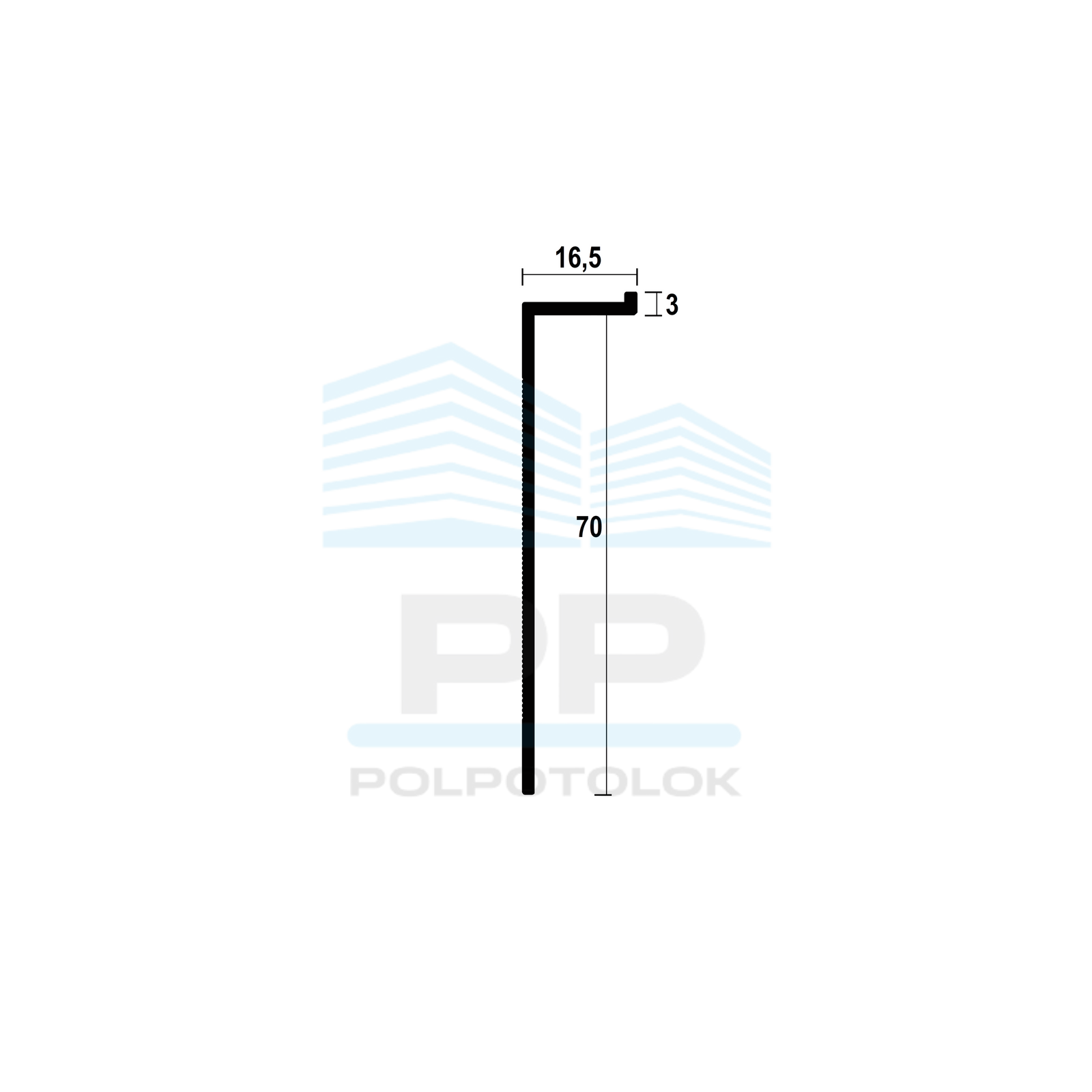 Ukryta listwa przypodłogowa podtynkowa 70mm (srebro)