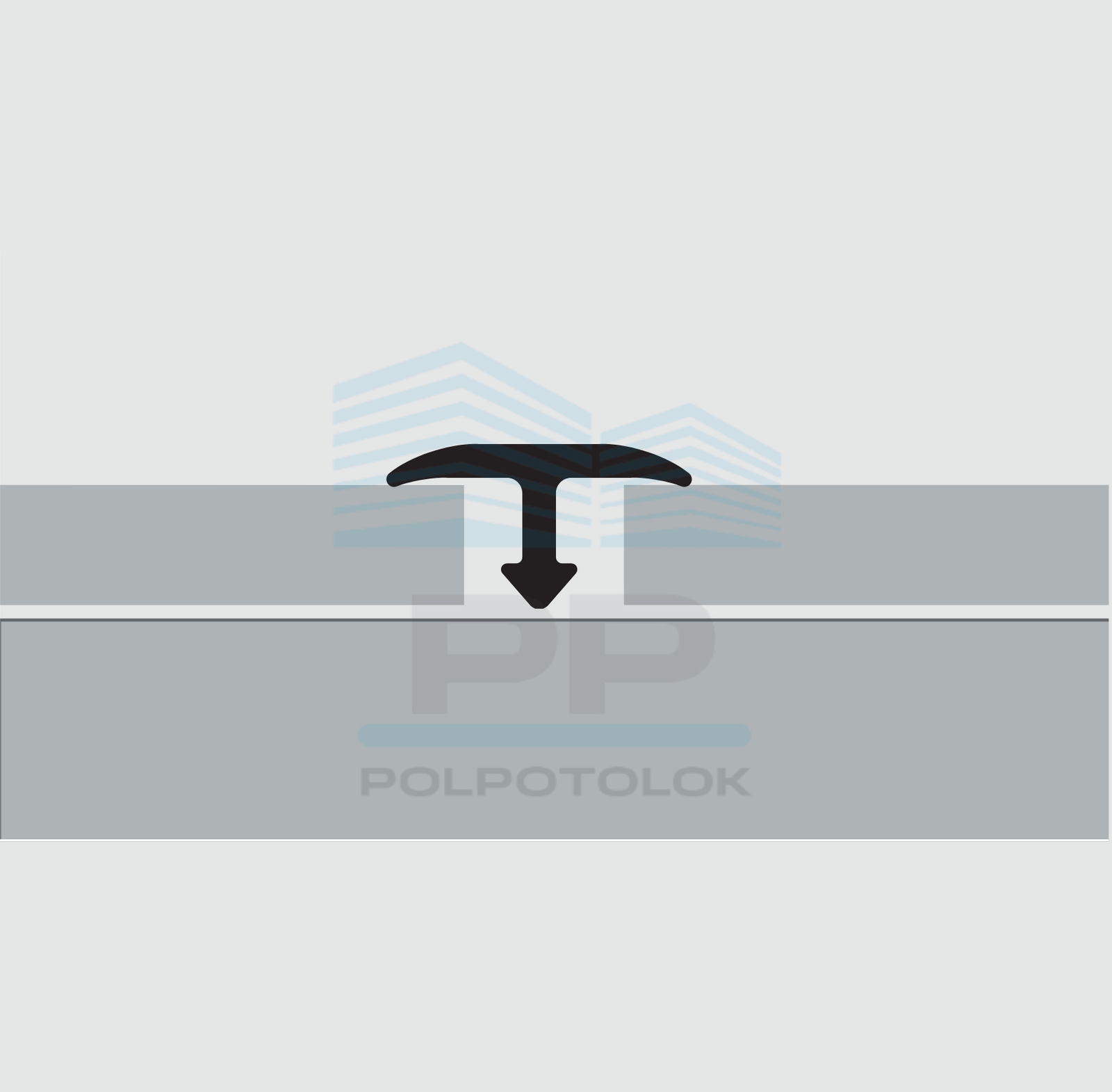Profil łączący w kształcie litery T 10&times;4 mm polerowany srebrny